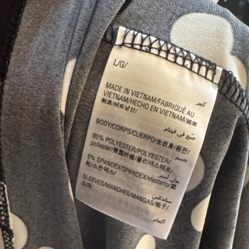 Alfani Black Blouse with White Polka Dots - Picture 5 of 6